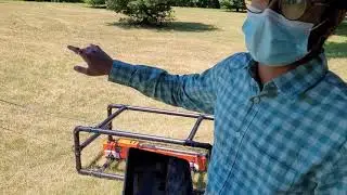 Geonics EM38 MK2 Soil Mapping with RoamIO (by Korechi Inc) Autonomous Robot
