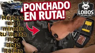 🛞 como parchar tu llanta rápido si estás en ruta | italika Atv 300