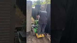 Tight access and back filling after swimming pool removal