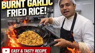 How to make Burnt garlic fried rice || simple delicious fried rice recipe with best chef #friedrice