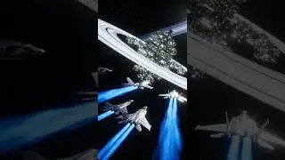 Massive Space Jet Fleet Over Saturn | Future Technology in Action 🚀