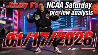 Jimmy V's NCAA Saturday preview analysis - 01/16/2026