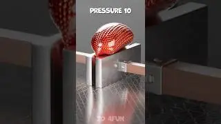 Satisfying Ball Compression Test in Cinema 4D #cinema4d #blender3d #softbody #3danimation #3dphysics