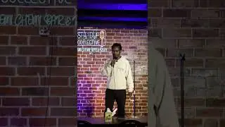 At the comedy open mic 