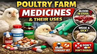 Poultry Farm Medicines & Uses 🐔💊 | Blood in Stool? Weak Chicks? Must Know! #poultryfarming #ai 