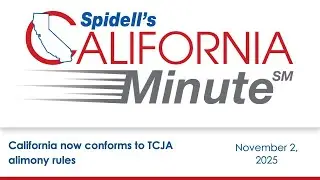 Podcast: California now conforms to TCJA alimony rules