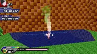 [TAS] SRB2 - Green Paradise Zone 1 w/ XMomentum Hyper Modern Sonic - 00:07.68