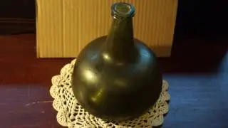 Antique Furniture Onion Bottle Circa 1680.