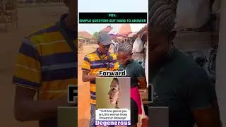 Only the smartest people will know the Answer #streetinterview #trending