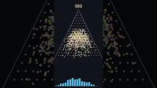 Gaussian ? pt.12 #ball #bounce #bouncingball #galton #ballgame #boad #shorts