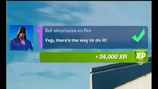 Fortnite Challenge - Set Structures on Fire - not working for some users - Chapter 2 Season 6