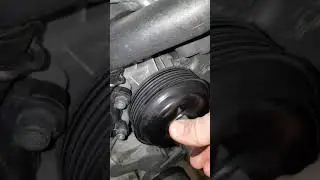 BMW M47 worn out water pump bearing