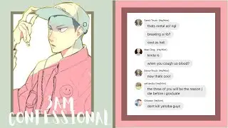 Break A Rib! || Three AM Confessions With Haikyuu Characters || Haikyuu!! Text Chat