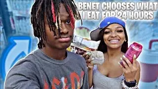 I LET @benetnicolee 🤦🏽‍♂️CHOOSE WHAT I EAT FOR A WHOLE DAY😱 |🤢|