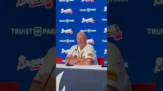 Brian Snitker goes over Drake Baldwin&rsquo;s performance behind the plate against the Twins