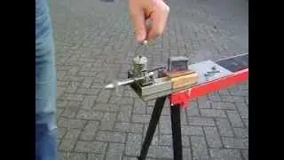 Bugl model engine F2C prototype modification with steel front