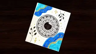 Easy Abstract Mandala Art for Beginners | Simple Mandala Drawing Tutorial