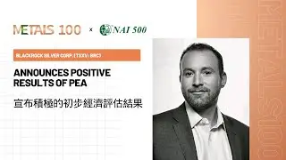 METALS 100 Blackrock Silver Corp. (TSXV: BRC) Announces Positive Results of PEA 宣布積極的初步經濟評估結果