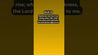 Jesus Saves | Micah 7:8 Daily Bible Verse