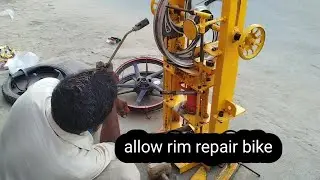 How to motorcycle wheel allow rim repair 