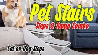 Pet Steps & Ramp Combo | Dog and Cat Ramp with Stairs | Pet Stairs for Easy Access on hight #pets
