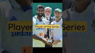 Player of the series 🎉#cricket #subscribe #bumrah #dean algar#india #sports