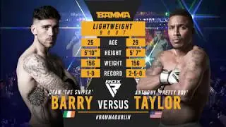 Dean Barry vs Anthony Taylor | BAMMA 35