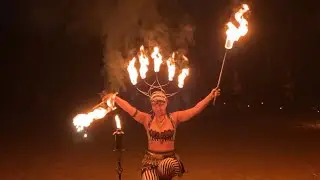 Solar Rain fire show @ TRF!