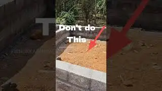 Foundation മണ്ണ് Fill ചെയ്യുമ്പോൾ വരുന്ന അബദ്ധം #shorts #foundationfilling #construction2024