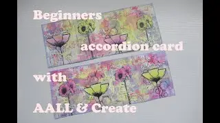 ⭐BEGGINERS Accordion card with AALL & Create stamps by Tracy Evans ⭐ #AALL&Create #TracyEvans