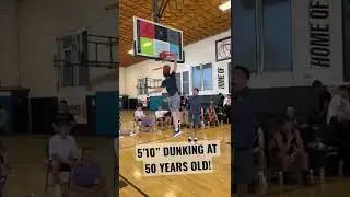 5&rsquo;10&rdquo; 50 year old DUNKS at DUNK CAMP! Andy Nicholson