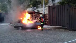 Auto Feuer Kroatien 2013