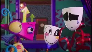 The Amazing Digital Circus 4 Gangle Tries The Happy Mask Scene