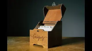 Making Personalized Wooden Recipe Box | Recipe Book | Wedding Card Box | Salt Cellar| Laser Cutting