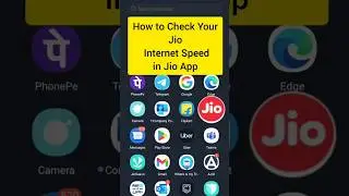 Jio Speed Test in My Jio App ⚡