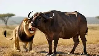 Buffalo Rescue from Lions | Incredible Wildlife Survival Moment