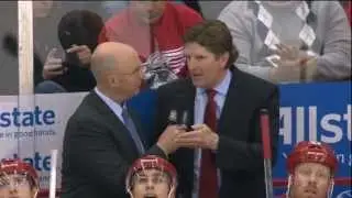 Mike Babcock Drops Science and Tries to educate Pierre Mcguire on the importance of being Heavy