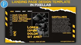 Landing Page Design Template In Pixellab | Shail Editing