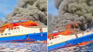 Cinco muertos y m&aacute;s de 280 evacuados tras incendio en Ferry KM Barcelona en Indonesia