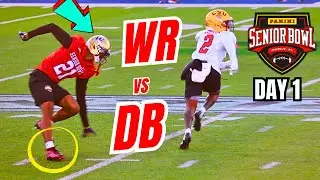 Ankle Breaker: WR vs DB 1-on-1 Senior Bowl Practice Day 1