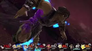 Super Smash Bros Ultimate 8 Player CPU Battle on Umbra Clock Tower