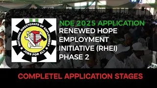 NDE: Apply for RENEWED HOPE EMPLOYMENT INITIATIVE (RHEI) PHASE 2