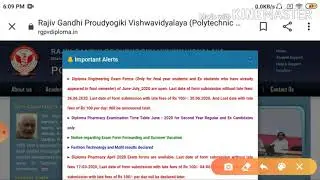 RGPV diploma exam form kaise bhare || haw to fill diploma exam form || RGPV exam form kaise bhare