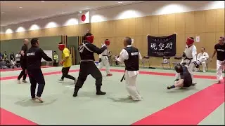 6 Person Free-For-All MMA (With Weapon Added Mid Match)