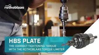 HBS PLATE: The correct tightening torque with the Rothoblaas TORQUE LIMITER