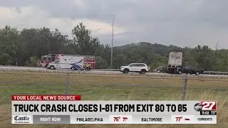 I-81 reopens after truck crash in Lebanon County