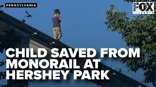Child walks on Hersheypark monorail tracks, rescued before getting hurt