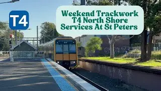 T4 Trains Stopping at St Peters: Trackwork Diversions