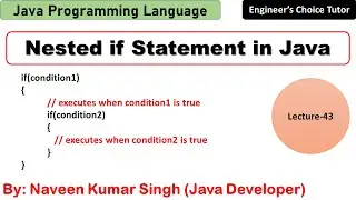 Nested if Statement in Java | Java Programming Language | Java