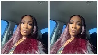 MEGA LOOK DARK PURPLE PLUM HAIR REVIEW💜 #hairreviews #coloredhair #megalookhair #hairstyle #hair